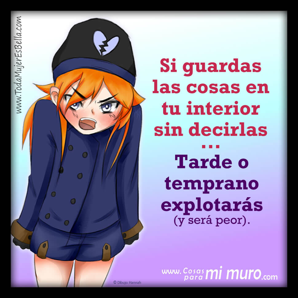 No te guardes lo que tienes dentro