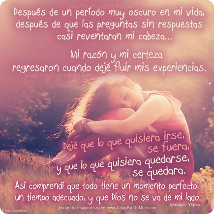 Después de un período muy oscuro en mi vida... Después de un período muy oscuro en mi vida...