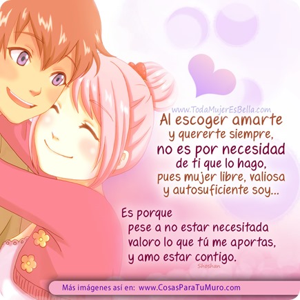 Amarte... no por necesidad.