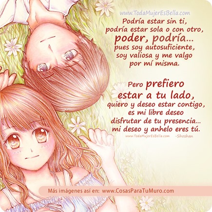 Prefiero estar a tu lado...