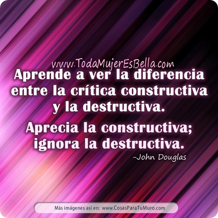 Cr&iacute;tica constructiva vs destructiva