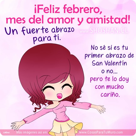Abrazo de febrero y San Valentín Abrazo de febrero y San Valentín