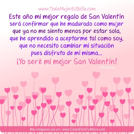 Yo ser&eacute; mi mejor San Valent&iacute;n