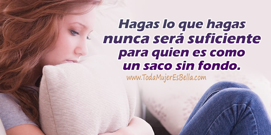 Personas que te consumen, son un saco sin fondo