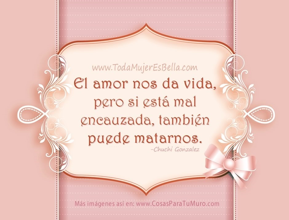 El amor nos da vida, pero si est&aacute; mal encauzada, tambi&eacute;n puede matarnos.