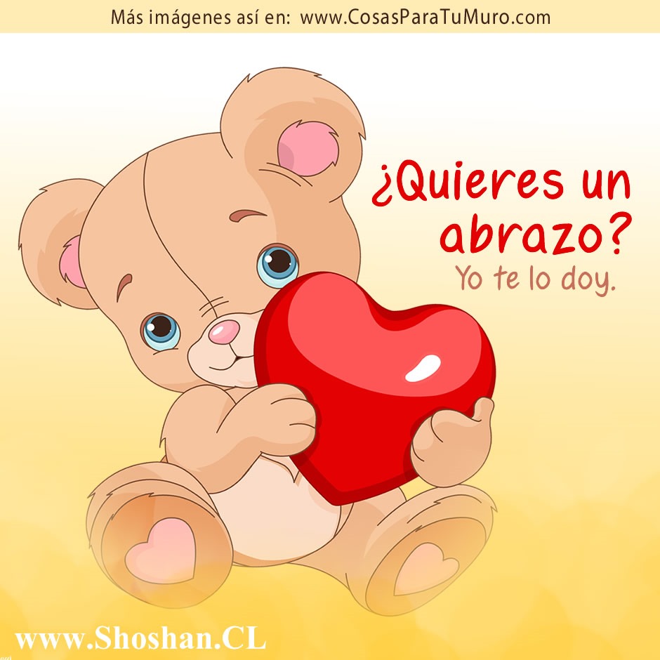 Todos necesitamos de un abrazo alguna vez