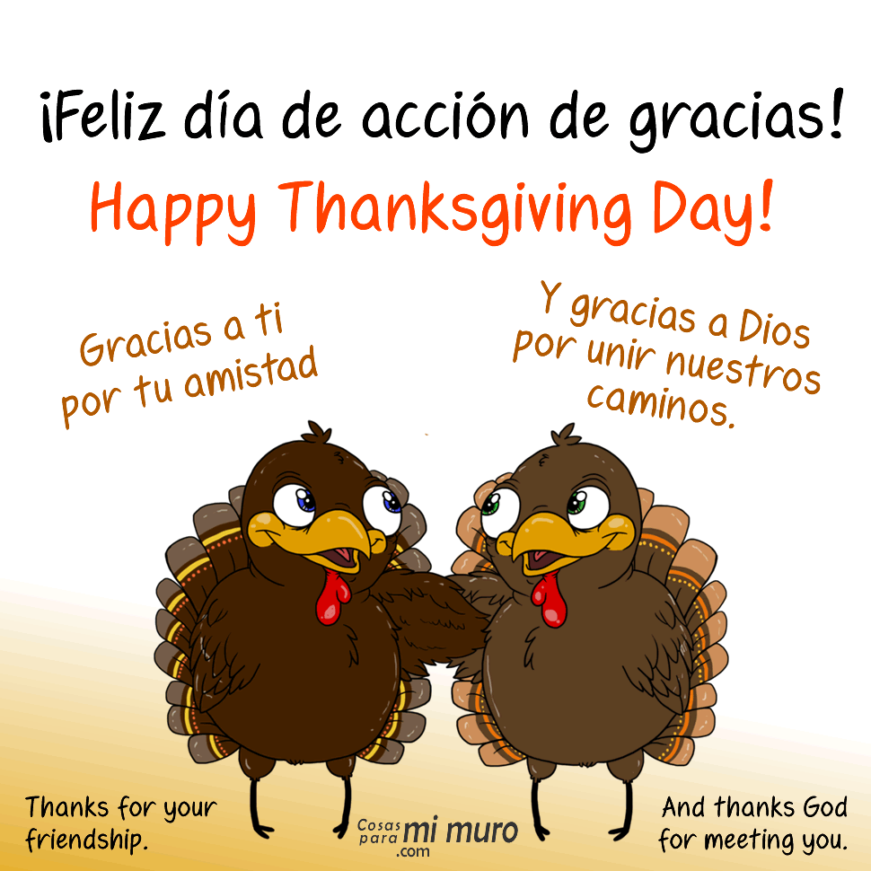 &iexcl;Feliz d&iacute;a de acci&oacute;n de gracias!
