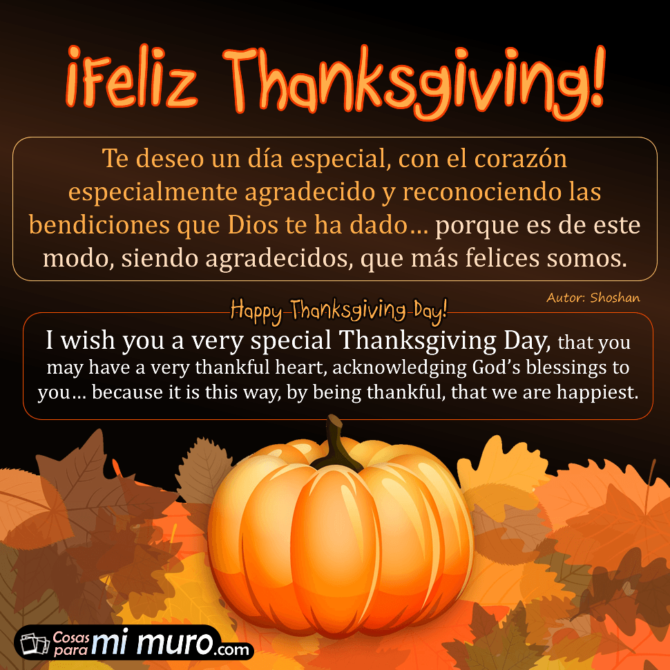 Deseos de feliz Thanksgiving