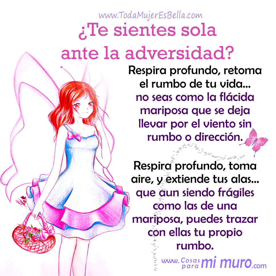 Sola ante la adversidad