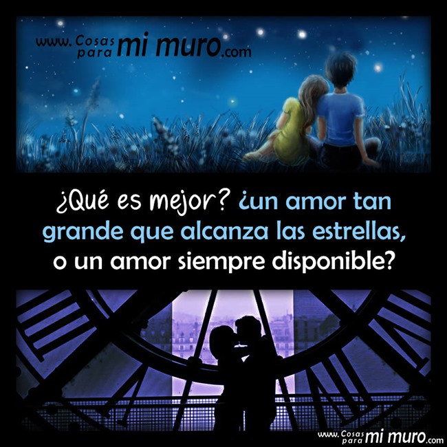 ¿Qué amor prefieres, el grande o el siempre disponible? ¿Qué amor prefieres, el grande o el siempre disponible?