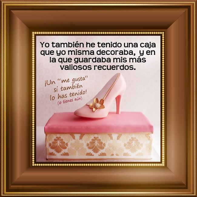 Guard&eacute; recuerdos en una caja