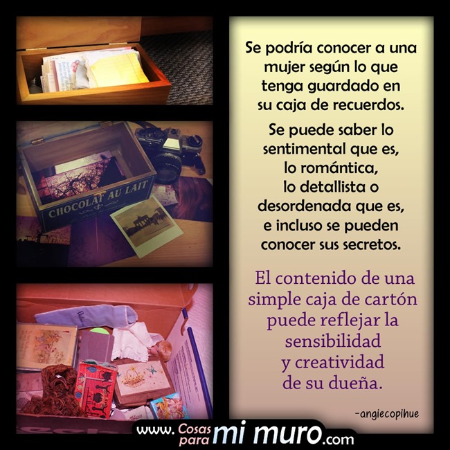 La caja de recuerdos de una mujer