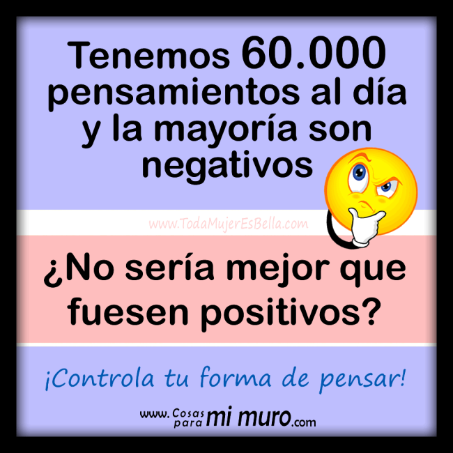 60.000 pensamientos al d&iacute;a