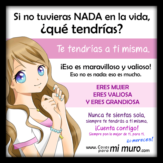 Mujer, cuenta contigo misma
