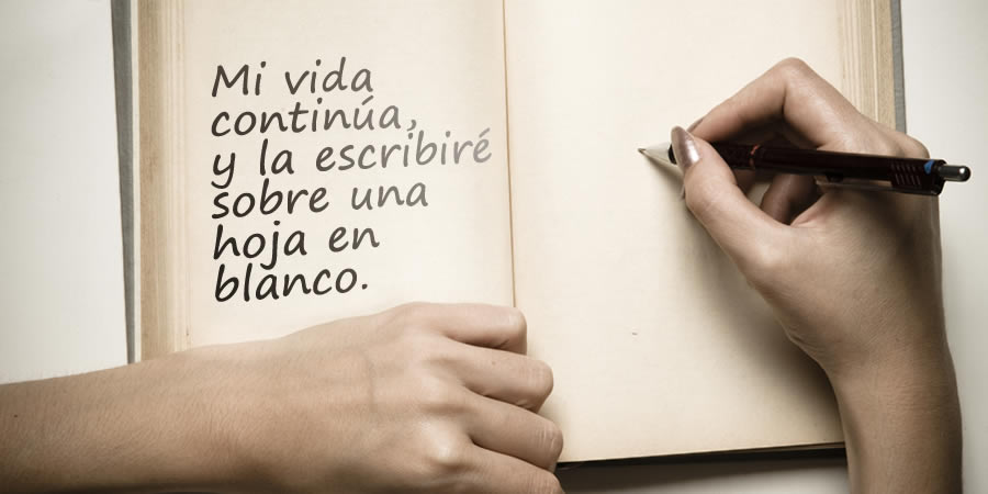 Tu pasado ya está escrito, pero tienes una nueva hoja en blanco