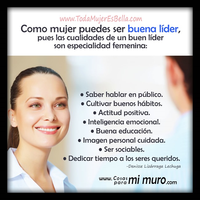 Mujer, buena l&iacute;der