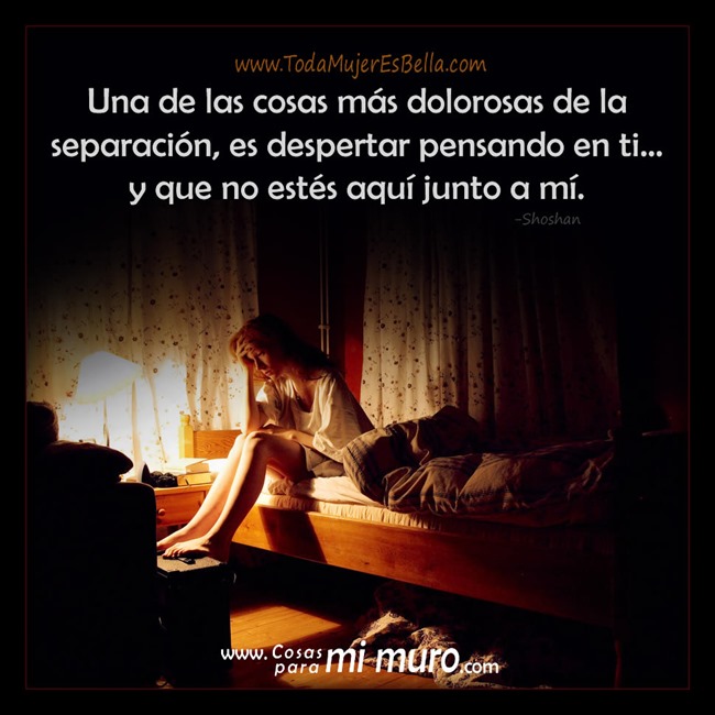Despertar pensando en ti que no est&aacute;s