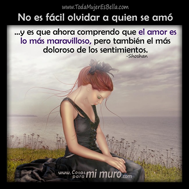 No es f&aacute;cil olvidar a quien se am&oacute;