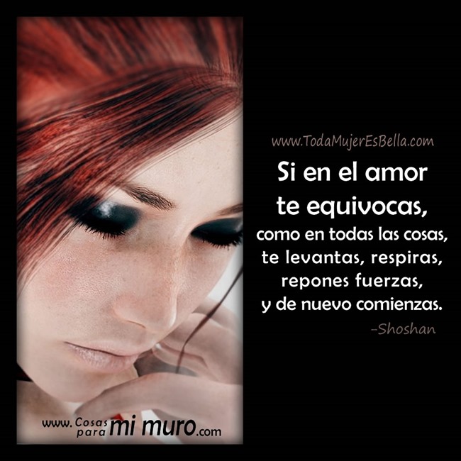 Si en el amor te equivocas