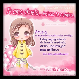 Te amo abuela