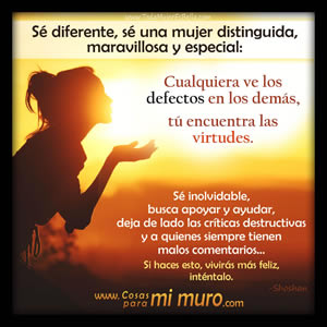 S&eacute; una mujer diferente