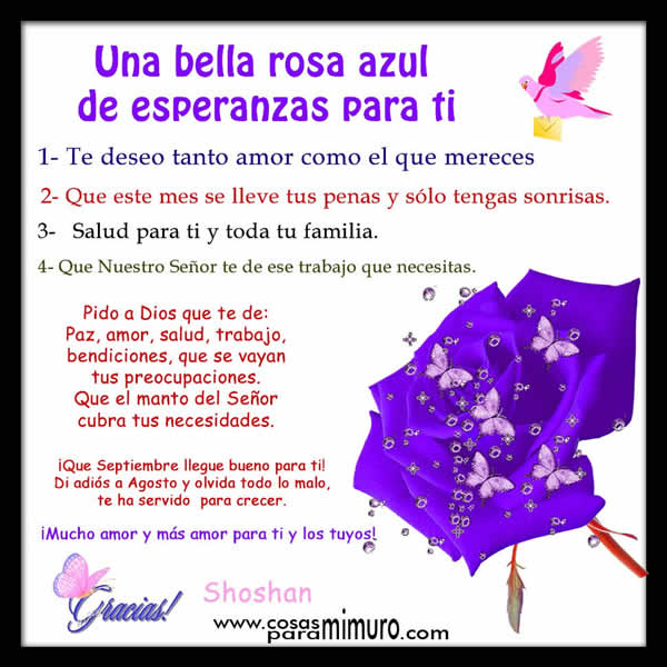 Flor de bienvenida al nuevo mes