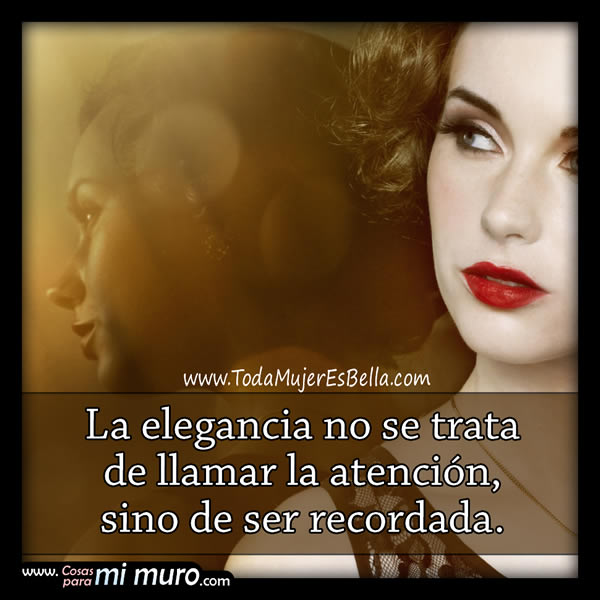 De qu&eacute; trata la elegancia