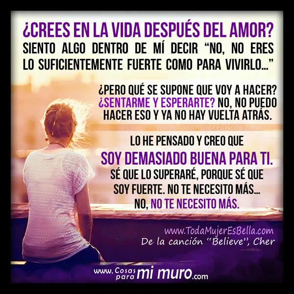 No te necesito m&aacute;s
