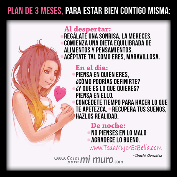 Plan de 3 meses para estar bien contigo misma Plan de 3 meses para estar bien contigo misma