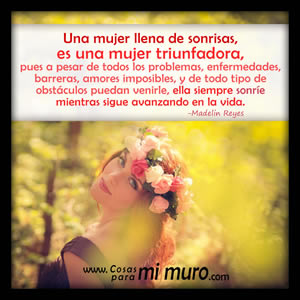 Tus sonrisas te llevar&aacute;n a ser triunfadora