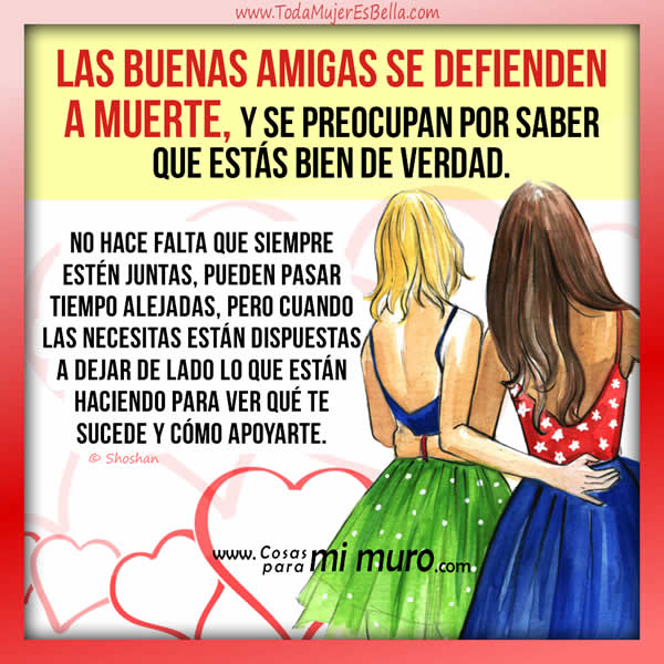 S&oacute;lo t&uacute; sabes qui&eacute;nes son tus verdaderas amigas