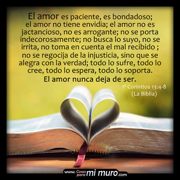 El amor seg&uacute;n la biblia en corintios