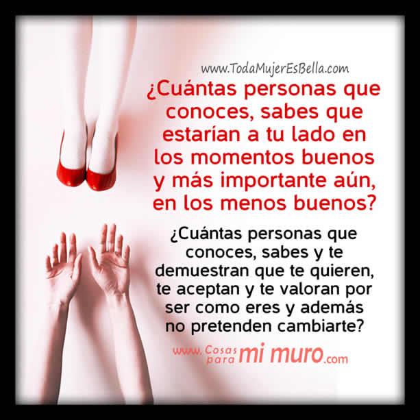 personas que te aceptan tal cual eres