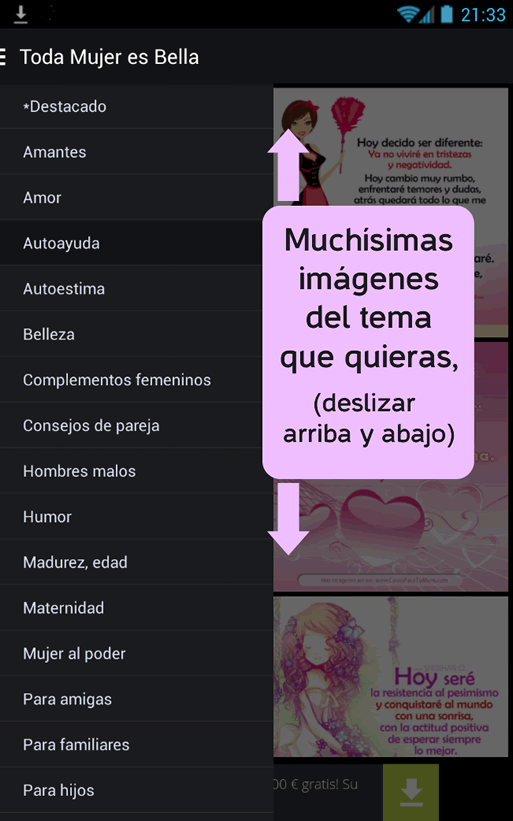Muchísimas imágenes para mujeres, selecciona entre decenas de galerías de imágenes, encuentra más deslizando arriba y abajo. 1