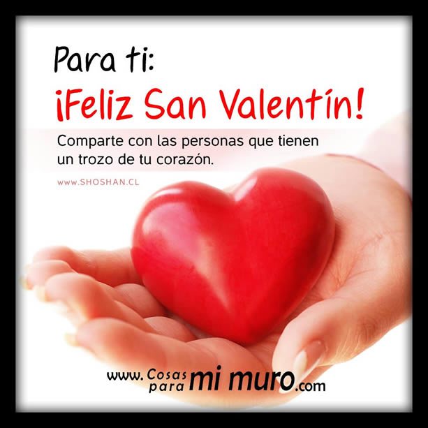 Coraz&oacute;n para compartir por San Valent&iacute;n