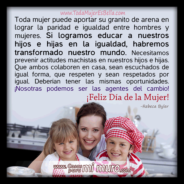 Ojetivos de igualdad y paridad para el Dia de la Mujer Ojetivos de igualdad y paridad para el Dia de la Mujer