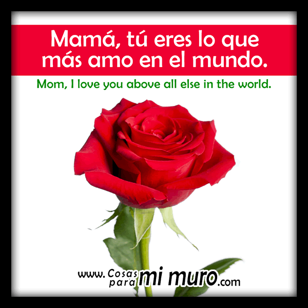 Mam&aacute;, t&uacute; eres mi &aacute;ngel