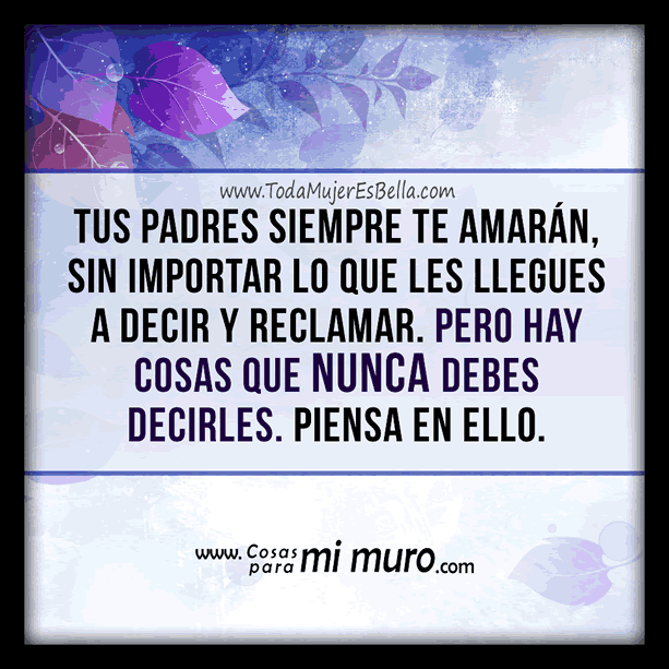 Trata a tus padres con respeto