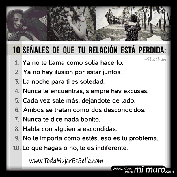 Señales de que tu relación de pareja ya no es nada Señales de que tu relación de pareja ya no es nada
