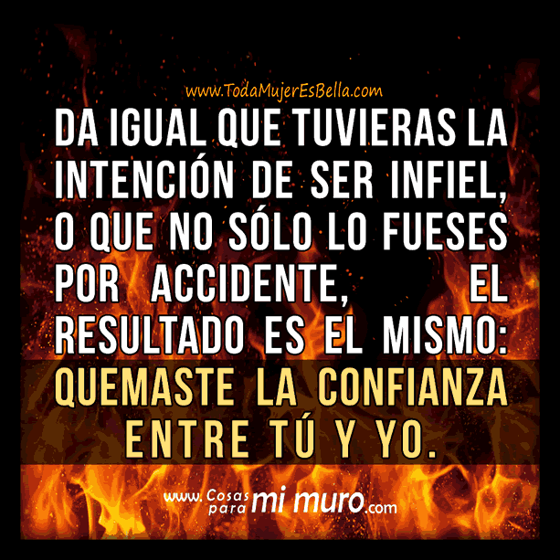 sin intencion de ser infiel