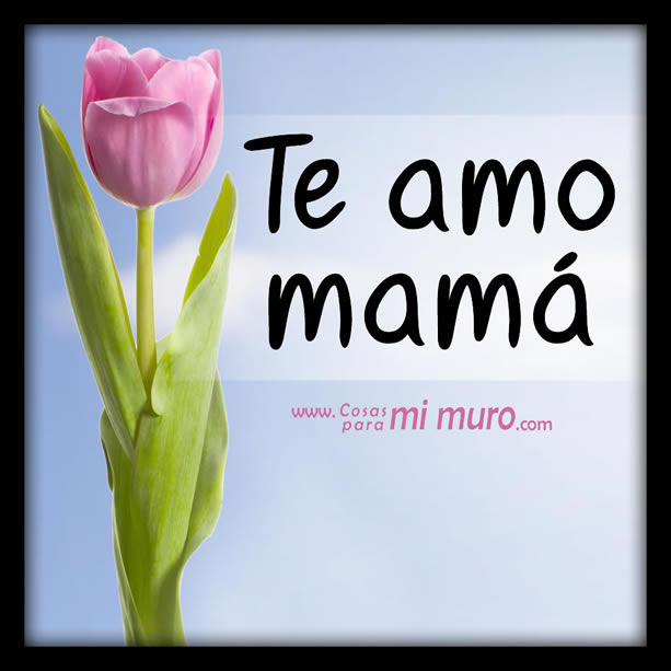 Te amo mam&aacute;