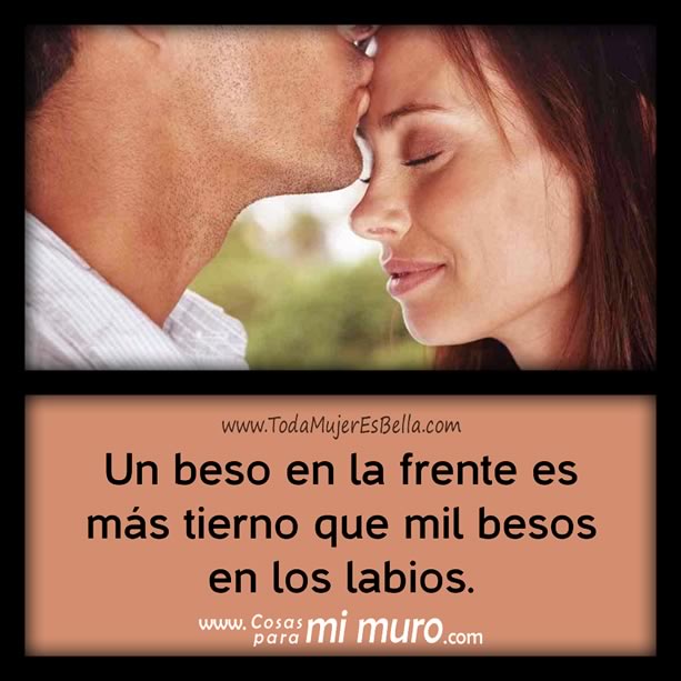 un beso en la frente