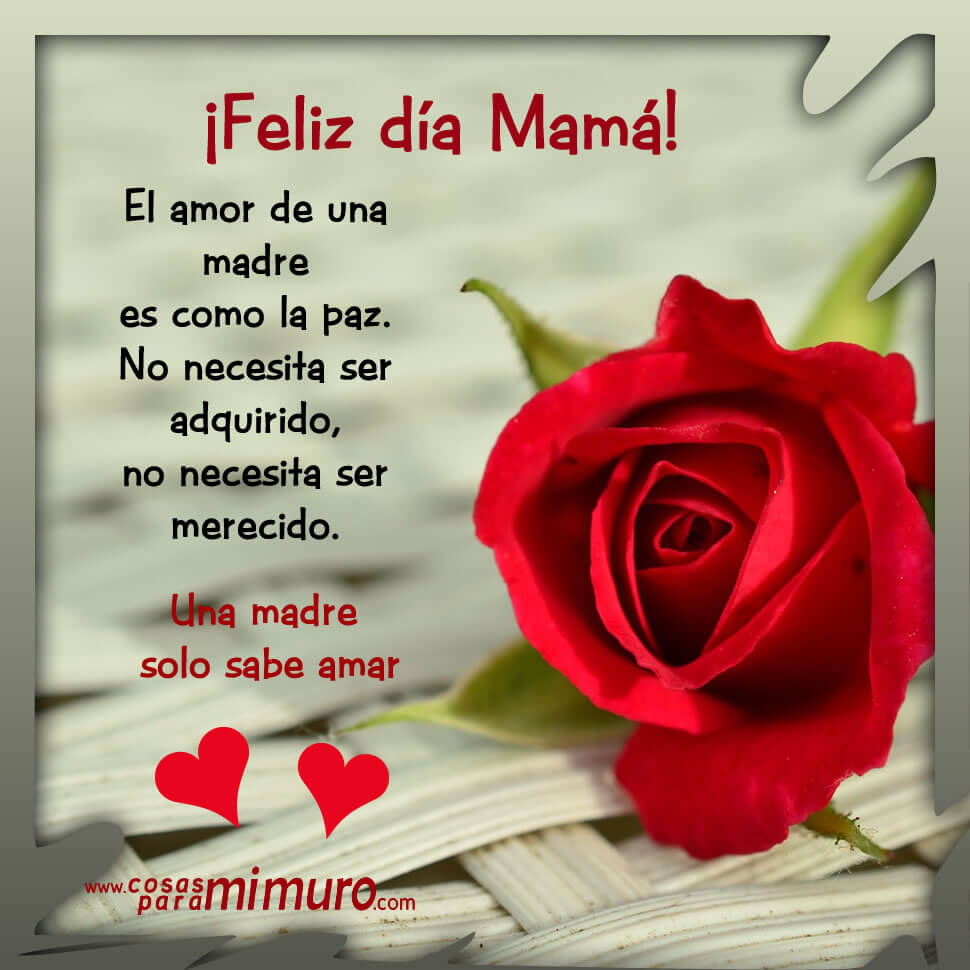El amor de una madre es como la paz