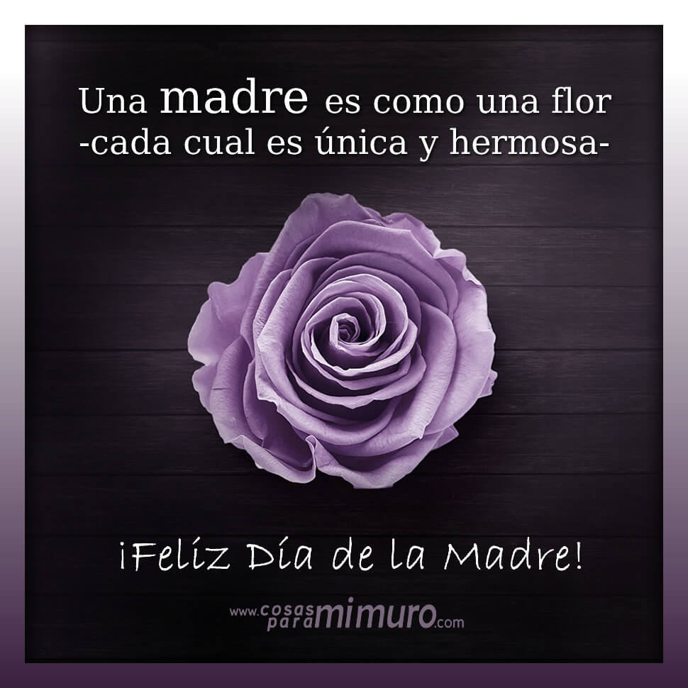 &iexcl;Feliz D&iacute;a de la Madre! Una madre es como una flor