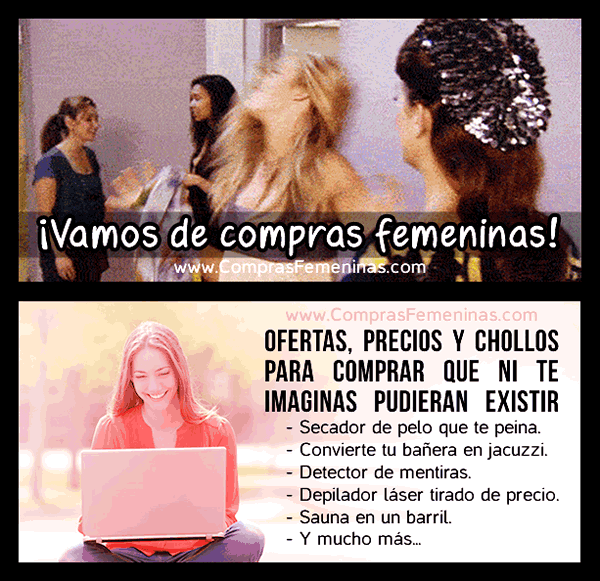 Mujeres, vamos de compras femeninas