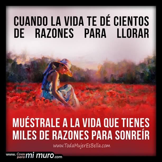 razones para llorar o sonreir