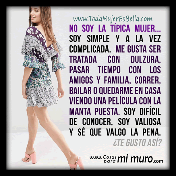 no soy la tipica mujer