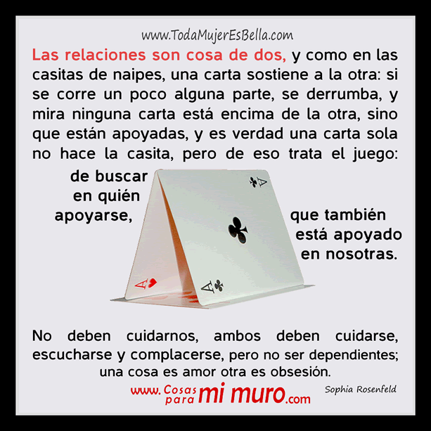 las relaciones son cosa de dos