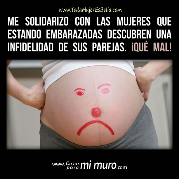 Embarazada sufriendo una infidelidad