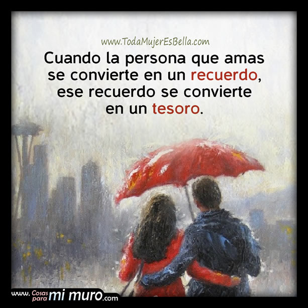 El tesoro de un recuerdo de amor